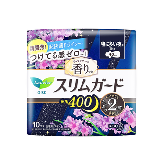 Kao Laurier Slim Guard Lavender Scent Especially For Night 40Cm *10 Pieces